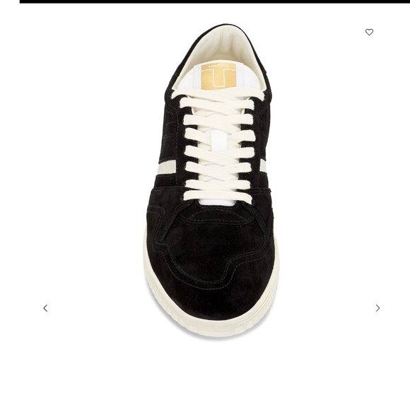 NWT TOM FORD Suede Leather Low Top Sneakers in Black size 12 - Picture 4 of 13